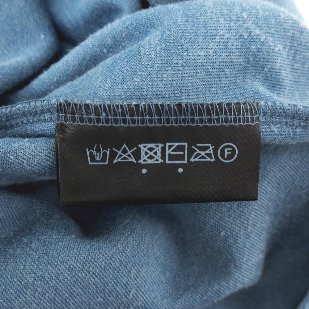 【中古】ジュンハシモト junhashimoto コットンポリエステル パイル カモフラ クルーネック 半袖Ｔシャツ ブルー【サイズ2】【 状態ランクC 】【 メンズ 】