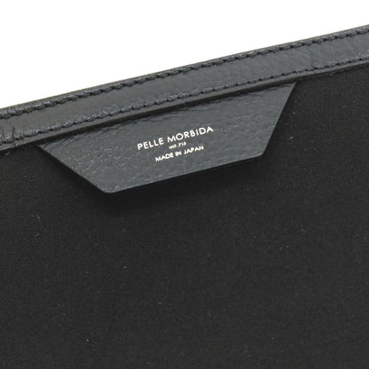 【中古】ペッレモルビダ PELLE MORBIDA ポリエステル系×レザー ポーチ ブラック【 状態ランクB 】【 メンズ 】