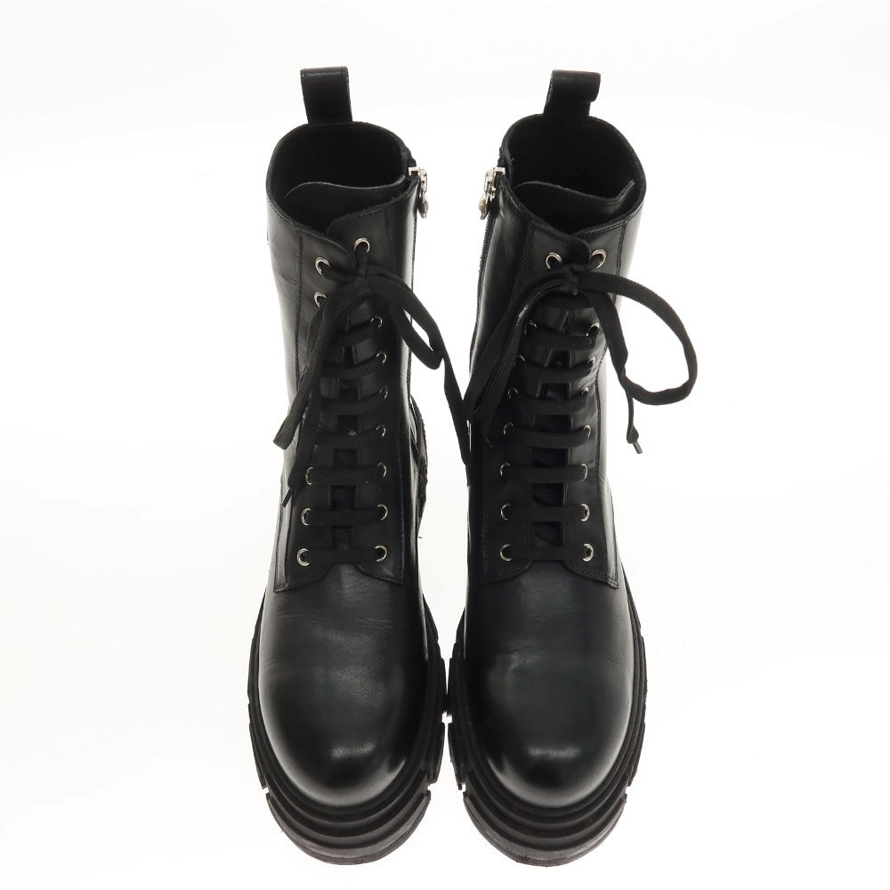 【中古】フィリッププレイン PHILIPP PLEIN レザー ブーツ ブラック【サイズ43】【 状態ランクC 】【 メンズ 】