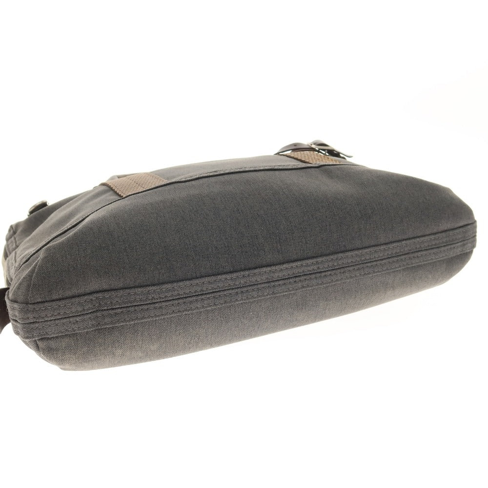 【中古】トゥミ TUMI ポリエステル系 レザー 2way ブリーフケース ダークグレーxダークブラウン【 状態ランクC 】【 メンズ 】