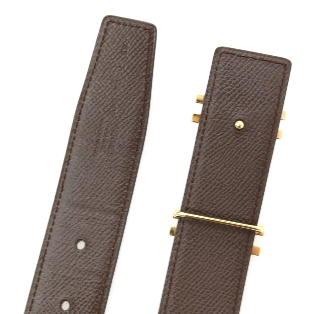 【中古】エルメス HERMES H・オ・カレ T刻印 リバーシブル レザー ベルト ブラック【サイズ85】【 状態ランクB 】【 ユニセックス 】