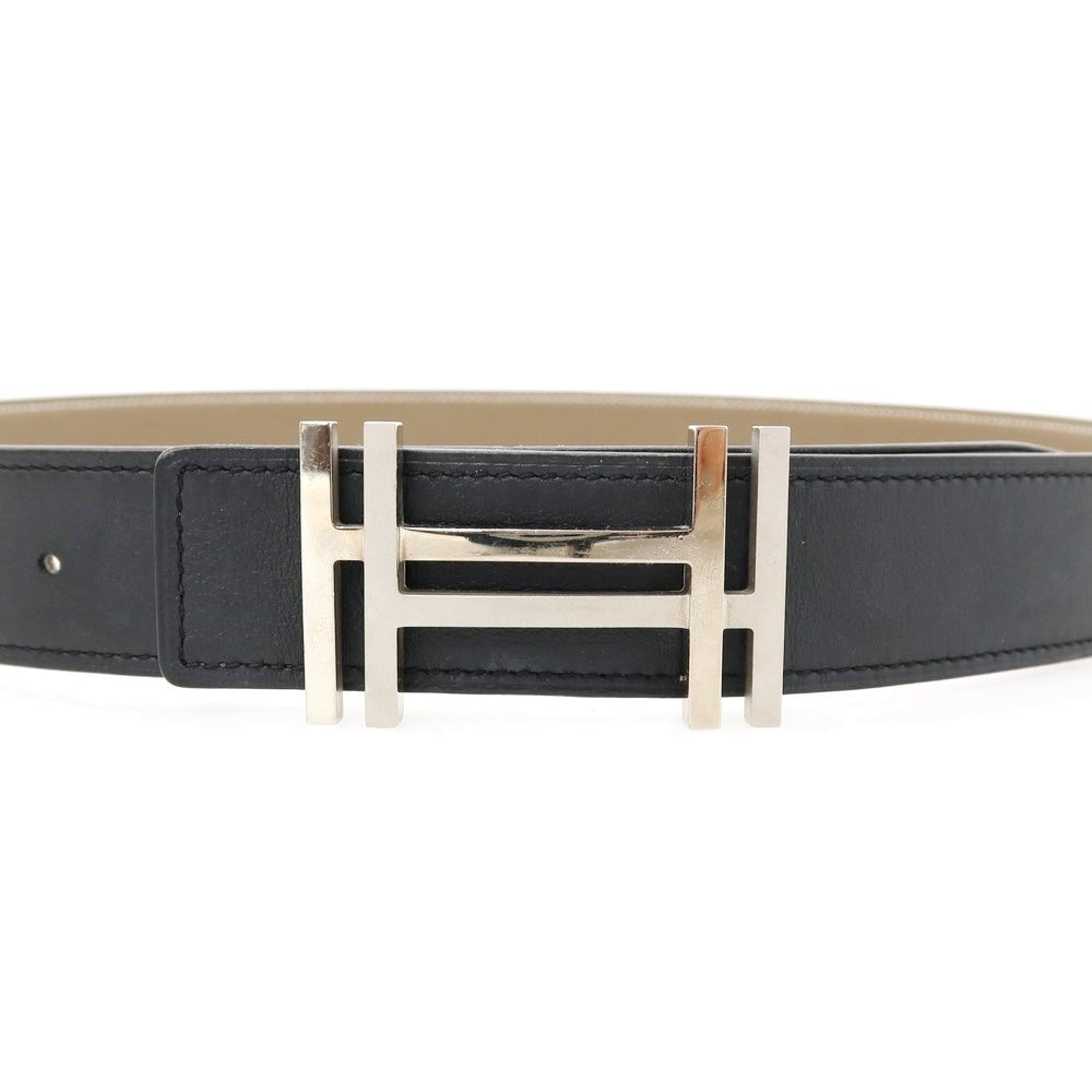 【中古】エルメス HERMES H・オ・カレ T刻印 リバーシブル レザー ベルト ブラック【サイズ90】【 状態ランクB 】【 ユニセックス 】
