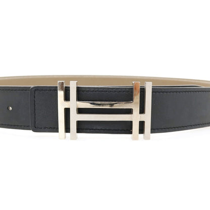 【中古】エルメス HERMES H・オ・カレ T刻印 リバーシブル レザー ベルト ブラック【サイズ90】【 状態ランクB 】【 ユニセックス 】