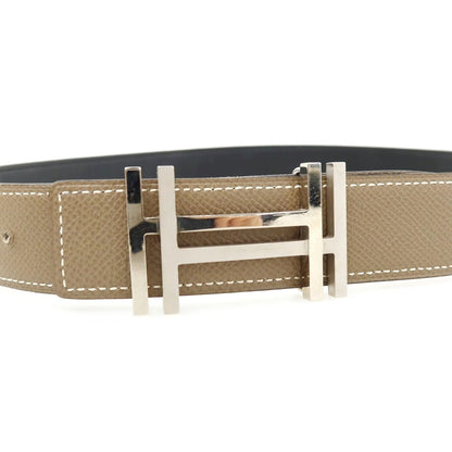 【中古】エルメス HERMES H・オ・カレ T刻印 リバーシブル レザー ベルト ブラック【サイズ90】【 状態ランクB 】【 ユニセックス 】