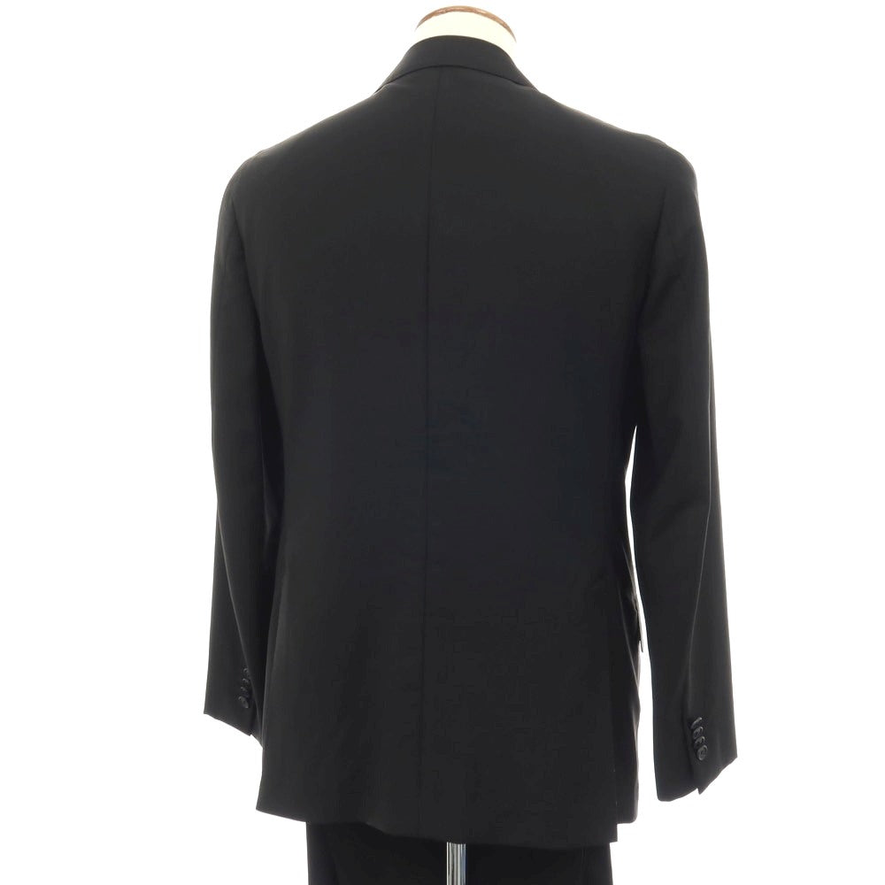 【中古】カルーゾ CARUSO ウールモヘヤ 3つボタンスーツ ブラック【サイズ48】【 状態ランクC 】【 メンズ 】