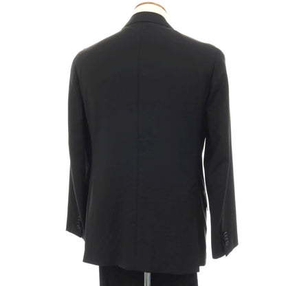 【中古】カルーゾ CARUSO ウールモヘヤ 3つボタンスーツ ブラック【サイズ48】【 状態ランクC 】【 メンズ 】