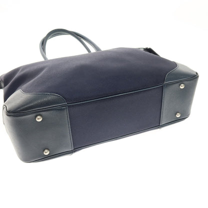 【中古】ペッレモルビダ PELLE MORBIDA ナイロン系 レザー 2way トートバッグ ネイビー【 状態ランクC 】【 メンズ 】