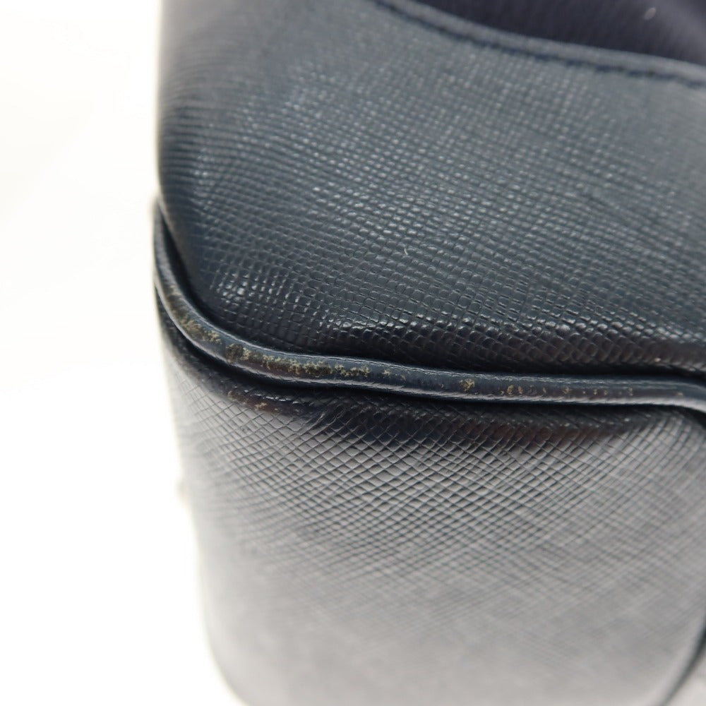 【中古】ペッレモルビダ PELLE MORBIDA ナイロン系 レザー 2way トートバッグ ネイビー【 状態ランクC 】【 メンズ 】