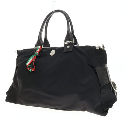 【中古】オロビアンコ Orobianco ナイロン系 レザー 2way トートバッグ ブラック【 状態ランクC 】【 メンズ 】