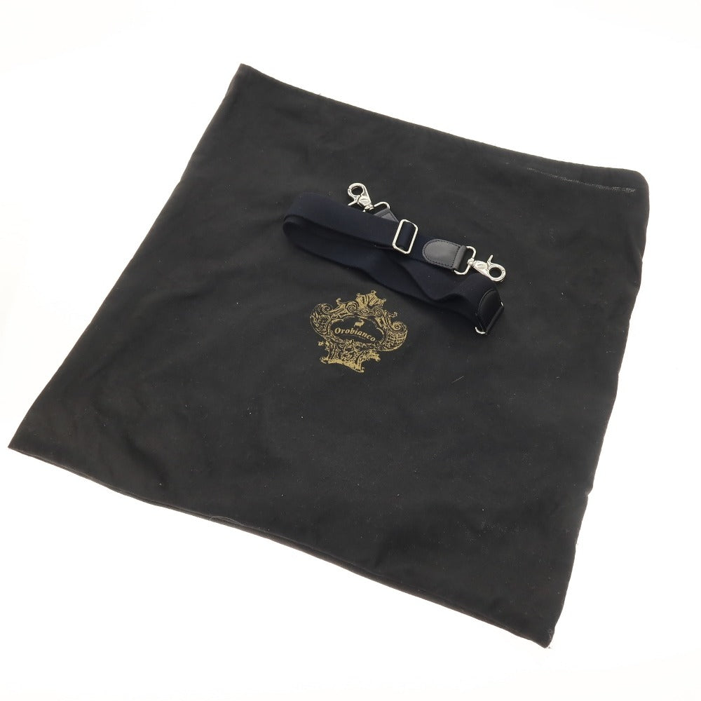 【中古】オロビアンコ Orobianco ナイロン系 レザー 2way トートバッグ ブラック【 状態ランクC 】【 メンズ 】