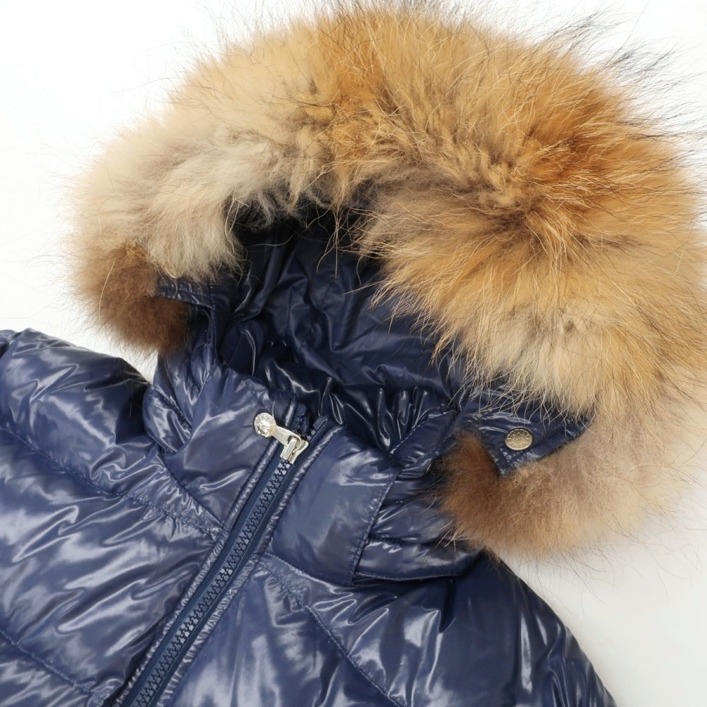 【中古】ピレネックス Pyrenex ポリエステル スタンドカラー ダウンジャケット ネイビー【サイズXS】【 状態ランクB 】【 メンズ 】