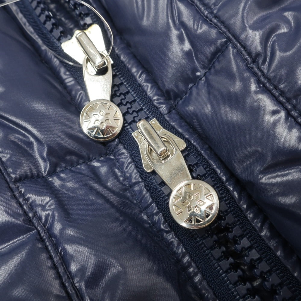 【中古】ピレネックス Pyrenex ポリエステル スタンドカラー ダウンジャケット ネイビー【サイズXS】【 状態ランクB 】【 メンズ 】