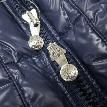 【中古】ピレネックス Pyrenex ポリエステル スタンドカラー ダウンジャケット ネイビー【サイズXS】【 状態ランクB 】【 メンズ 】