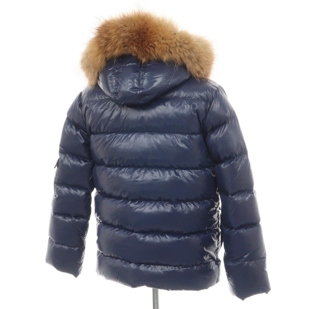 【中古】ピレネックス Pyrenex ポリエステル スタンドカラー ダウンジャケット ネイビー【サイズXS】【 状態ランクB 】【 メンズ 】