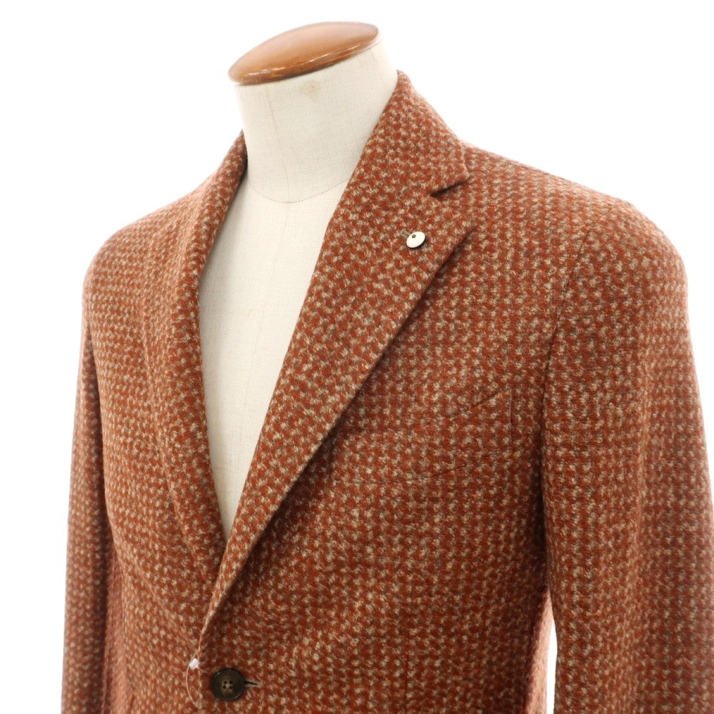 【中古】エルビーエム1911 L.B.M.1911 アクリルウールポリエステル 2B カジュアルジャケット ライトブラウン【サイズ46】【 状態ランクC 】【 メンズ 】