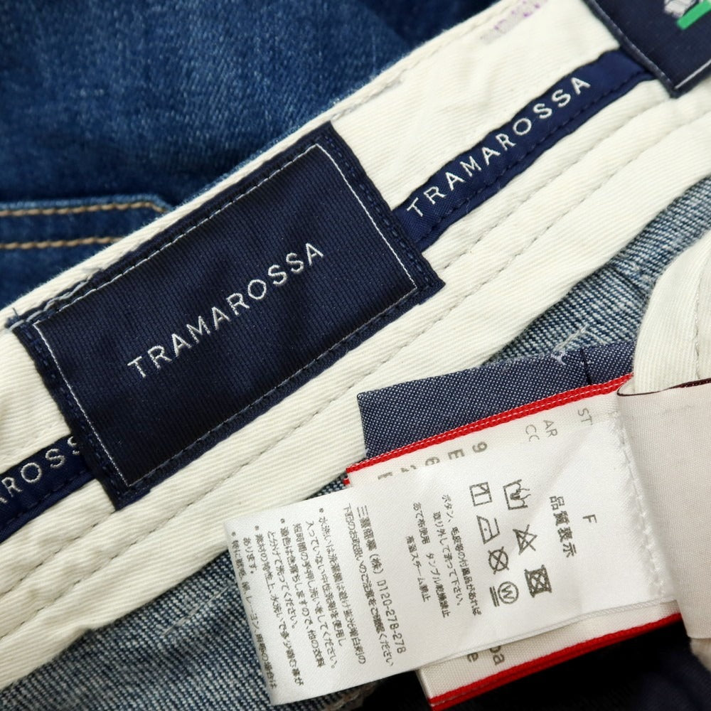 【中古】トラマロッサ Tramarossa Leonardo Butt ストレッチ コットン デニムパンツ ジーンズ ネイビー【サイズ29】【 状態ランクB 】【 メンズ 】