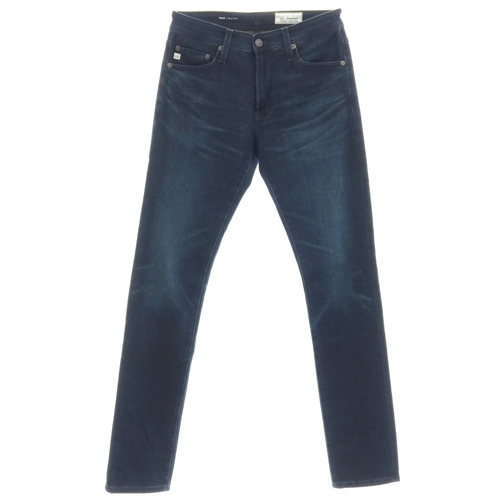 【中古】エージー アドリアーノゴールドシュミット AG Adriano Goldschmied ストレッチ コットンポリエステル デニムパンツ ジーンズ ネイビー【サイズ28】【 状態ランクB 】【 メンズ 】