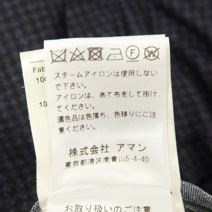 【中古】ベルウィッチ BERWICH ウール チェック イージースラックス パンツ ダークネイビーxブラック【サイズ44】【 状態ランクB 】【 メンズ 】