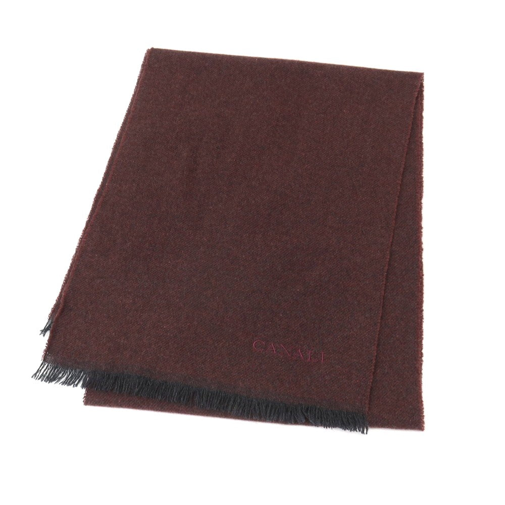 【中古】カナーリ CANALI カシミヤ マフラー ボルドー【 状態ランクB 】【 メンズ 】