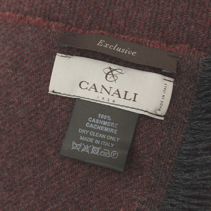 【中古】カナーリ CANALI カシミヤ マフラー ボルドー【 状態ランクB 】【 メンズ 】