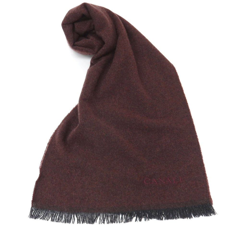 【中古】カナーリ CANALI カシミヤ マフラー ボルドー【 状態ランクB 】【 メンズ 】