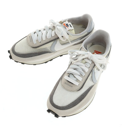 【中古】サカイ Sacai × NIKE LD WAFFLE BV0073-100 スエード スニーカー ホワイトxグレー【サイズ26.5】【 状態ランクB 】【 メンズ 】