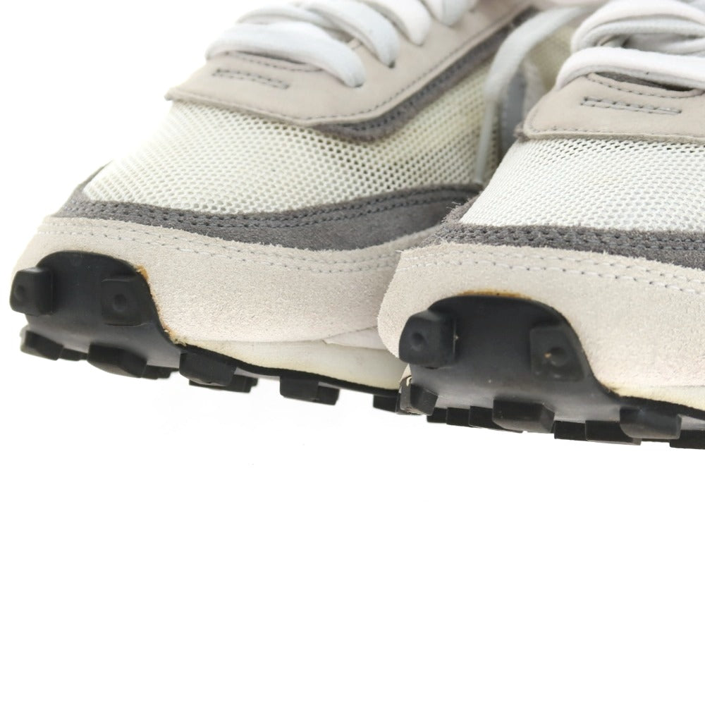 【中古】サカイ Sacai × NIKE LD WAFFLE BV0073-100 スエード スニーカー ホワイトxグレー【サイズ26.5】【 状態ランクB 】【 メンズ 】