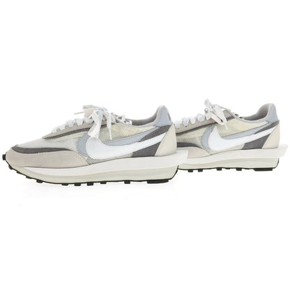 【中古】サカイ Sacai × NIKE LD WAFFLE BV0073-100 スエード スニーカー ホワイトxグレー【サイズ26.5】【 状態ランクB 】【 メンズ 】
