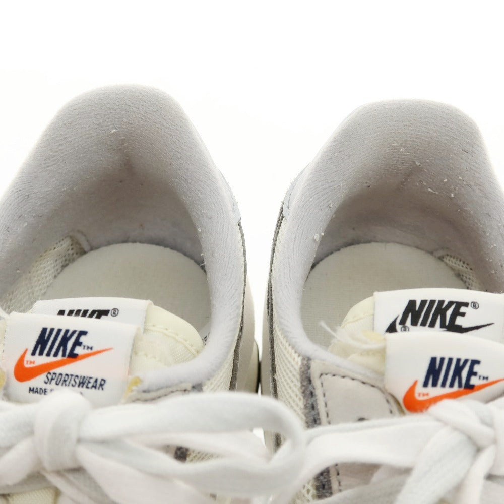 【中古】サカイ Sacai × NIKE LD WAFFLE BV0073-100 スエード スニーカー ホワイトxグレー【サイズ26.5】【 状態ランクB 】【 メンズ 】