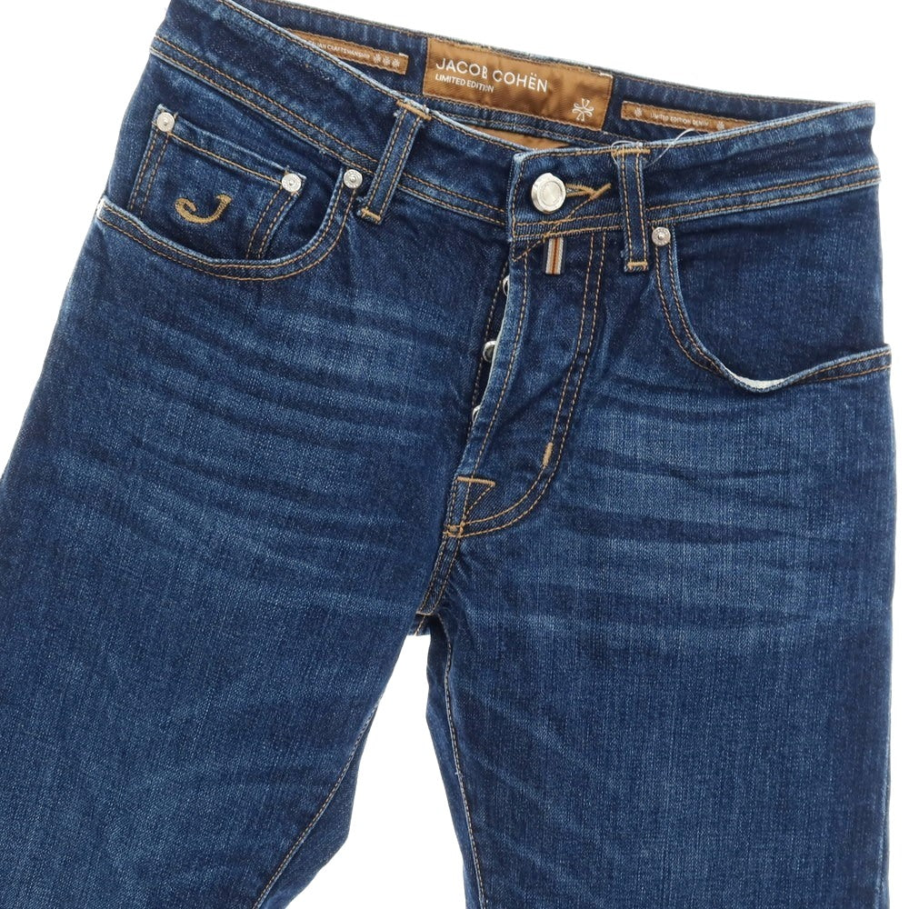 【中古】ヤコブコーエン JACOB COHEN LIMITED EDITION DENIM BARD LTD コットンポリウレタン デニムパンツ ジーンズ ネイビー【サイズ28】【 状態ランクB 】【 メンズ 】