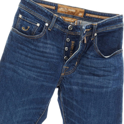 【中古】ヤコブコーエン JACOB COHEN LIMITED EDITION DENIM BARD LTD コットンポリウレタン デニムパンツ ジーンズ ネイビー【サイズ28】【 状態ランクB 】【 メンズ 】