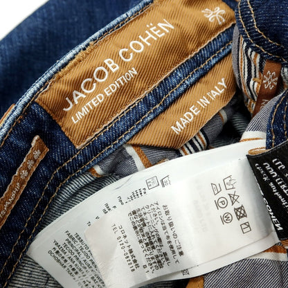 【中古】ヤコブコーエン JACOB COHEN LIMITED EDITION DENIM BARD LTD コットンポリウレタン デニムパンツ ジーンズ ネイビー【サイズ28】【 状態ランクB 】【 メンズ 】