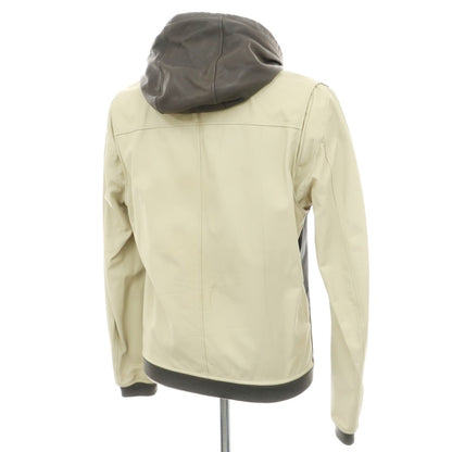 【中古】ケドゥヴァルミー QUAI DE VALMY ゴート レザーブルゾン ネイビー【サイズ46】【 状態ランクC 】【 メンズ 】