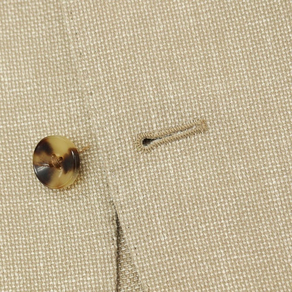 【中古】ラルディーニ LARDINI ウールリネンコットン 3B テーラードジャケット ベージュ【サイズ46】【 状態ランクB 】【 メンズ 】