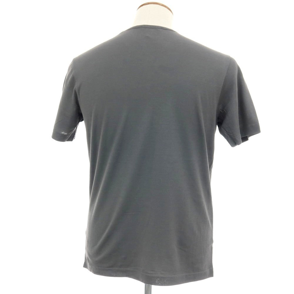 【中古】ザノーネ ZANONE アイスコットン Vネック 半袖Ｔシャツ グレー【サイズ48】【 状態ランクA 】【 メンズ 】