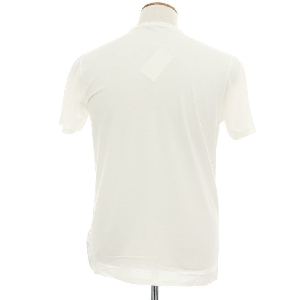 【中古】【未使用】ザノーネ ZANONE アイスコットン ヘンリーネック 半袖Ｔシャツ ホワイト【サイズ48】【 状態ランクS 】【 メンズ 】