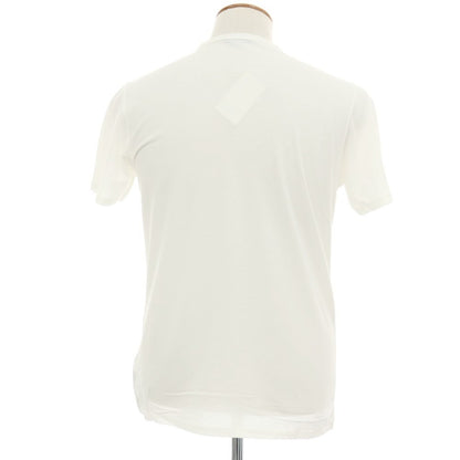 【中古】【未使用】ザノーネ ZANONE アイスコットン ヘンリーネック 半袖Ｔシャツ ホワイト【サイズ48】【 状態ランクS 】【 メンズ 】