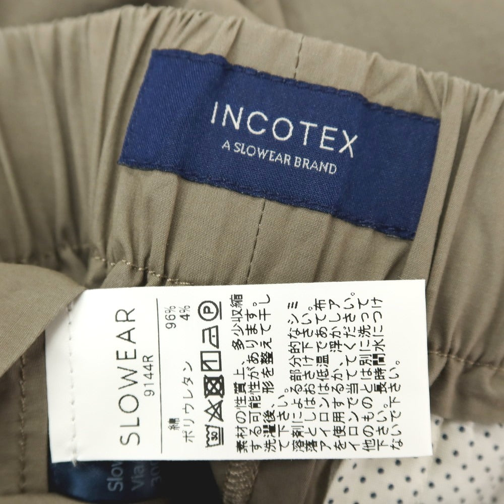 【中古】【未使用】インコテックス INCOTEX ストレッチ コットン ショートパンツ グレージュ【サイズ46】【 状態ランクS 】【 メンズ 】