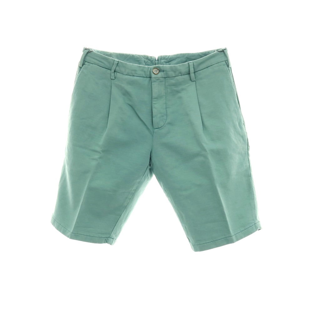【中古】【未使用】シビリア SIVIGLIA コットンポリウレタン ショートパンツ ブルーグリーン【サイズ31】【 状態ランクS 】【 メンズ 】
