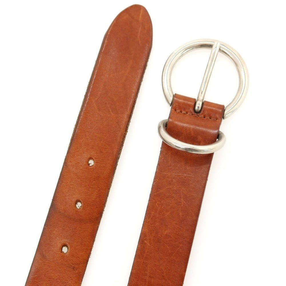 【中古】アンダーソンズ Andersons レザー ベルト ライトブラウンxシルバー【サイズ80】【 状態ランクC 】【 メンズ 】