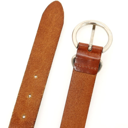 【中古】アンダーソンズ Andersons レザー ベルト ライトブラウンxシルバー【サイズ80】【 状態ランクC 】【 メンズ 】