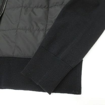 【中古】ベルスタッフ BELSTAFF ウール×ポリエステル 切替 スタンドカラー ニットブルゾン ブラック【サイズS】【 状態ランクB 】【 メンズ 】