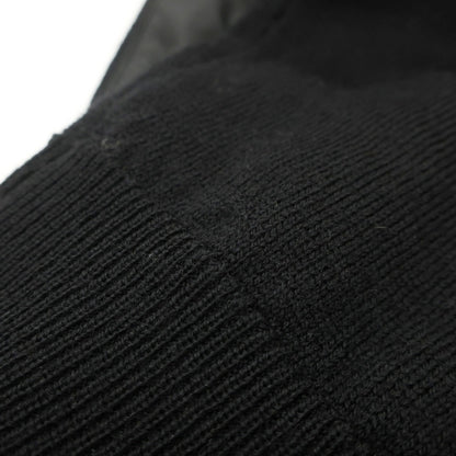 【中古】ベルスタッフ BELSTAFF ウール×ポリエステル 切替 スタンドカラー ニットブルゾン ブラック【サイズS】【 状態ランクB 】【 メンズ 】