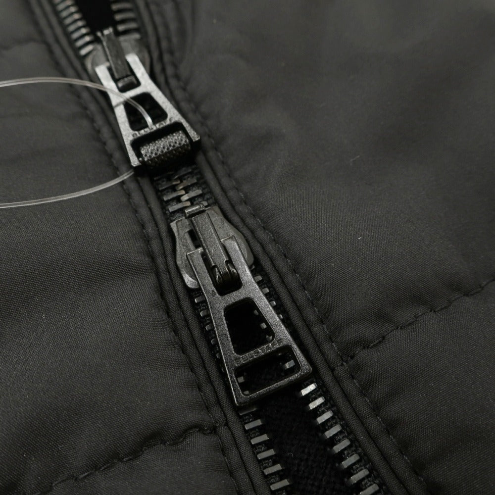 【中古】ベルスタッフ BELSTAFF ウール×ポリエステル 切替 スタンドカラー ニットブルゾン ブラック【サイズS】【 状態ランクB 】【 メンズ 】