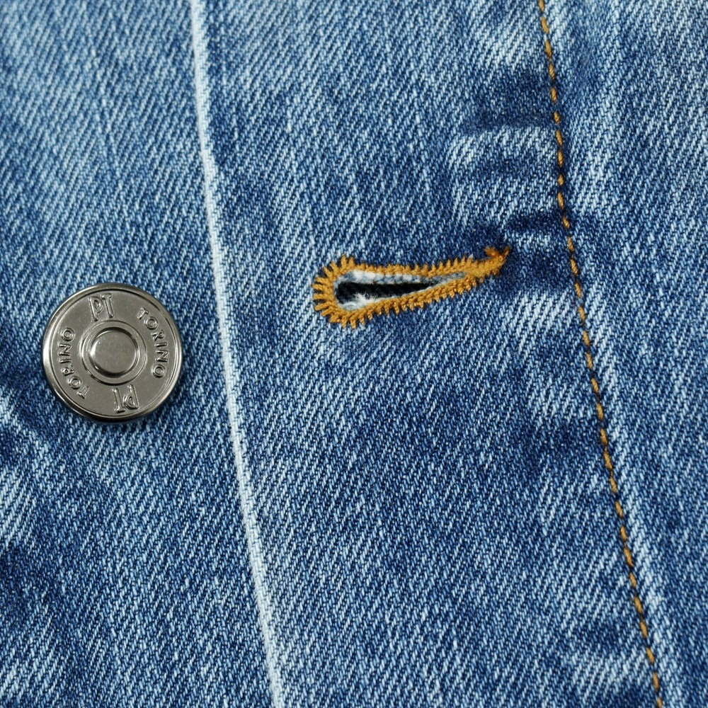 【中古】ピーティートリノ デニム PT TORINO DENIM コットン デニムジャケット ブルー【サイズ46】【 状態ランクA 】【 メンズ 】