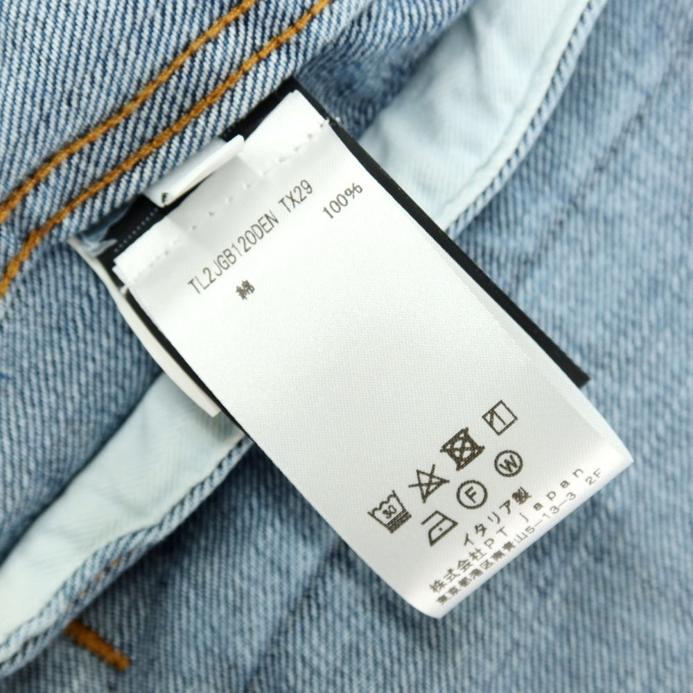 【中古】ピーティートリノ デニム PT TORINO DENIM コットン デニムジャケット ブルー【サイズ46】【 状態ランクA 】【 メンズ 】