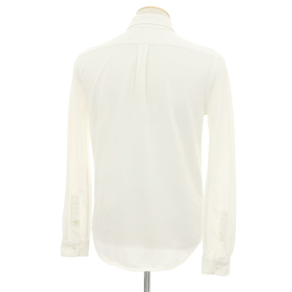 【中古】ポロ ラルフローレン Polo Ralph Lauren KNIT OXFORD コットン ボタンダウン カジュアルシャツ ホワイト【サイズS】【 状態ランクC 】【 メンズ 】