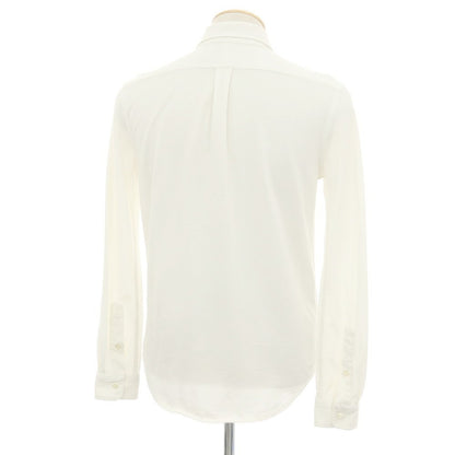 【中古】ポロ ラルフローレン Polo Ralph Lauren KNIT OXFORD コットン ボタンダウン カジュアルシャツ ホワイト【サイズS】【 状態ランクC 】【 メンズ 】