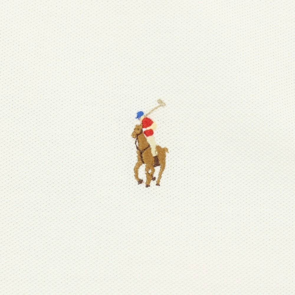 【中古】ポロ ラルフローレン Polo Ralph Lauren KNIT OXFORD コットン ボタンダウン カジュアルシャツ ホワイト【サイズS】【 状態ランクC 】【 メンズ 】
