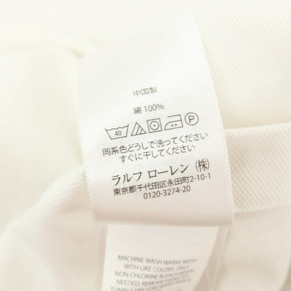 【中古】ポロ ラルフローレン Polo Ralph Lauren KNIT OXFORD コットン ボタンダウン カジュアルシャツ ホワイト【サイズS】【 状態ランクC 】【 メンズ 】